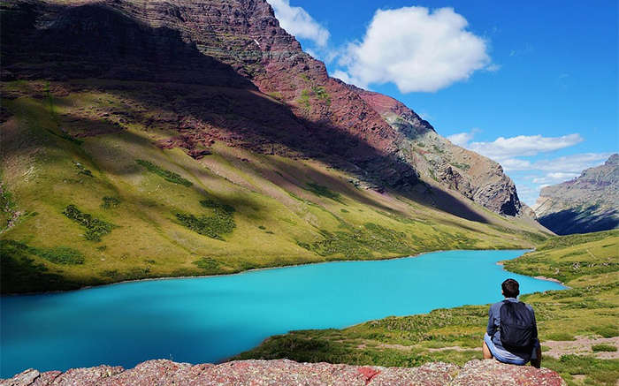 hiking in glacier national park