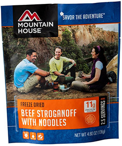 mountain house freeze dried beef stroganoff