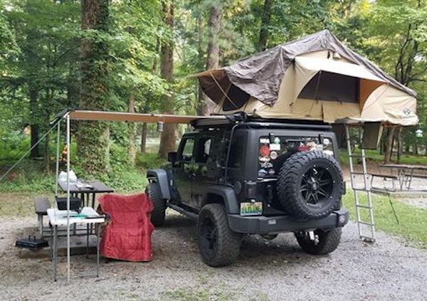 overland jku jeep camping gear