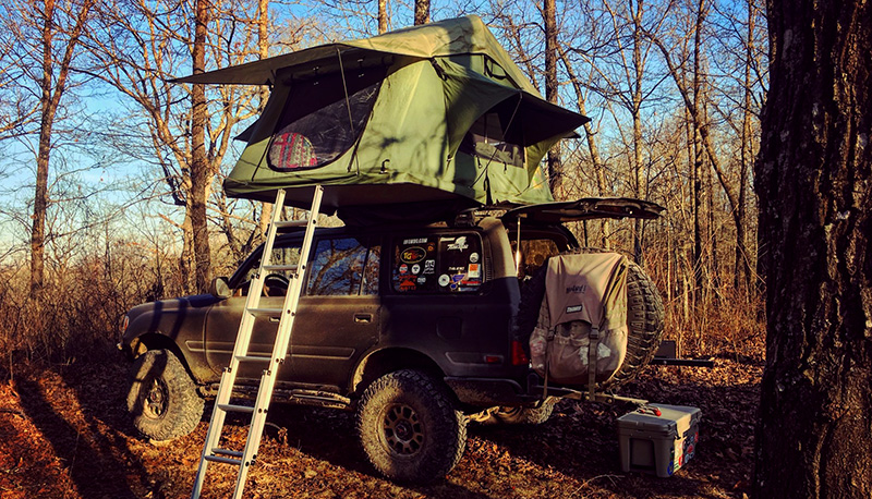 overland lexus lx 450 with tepui roof top tent