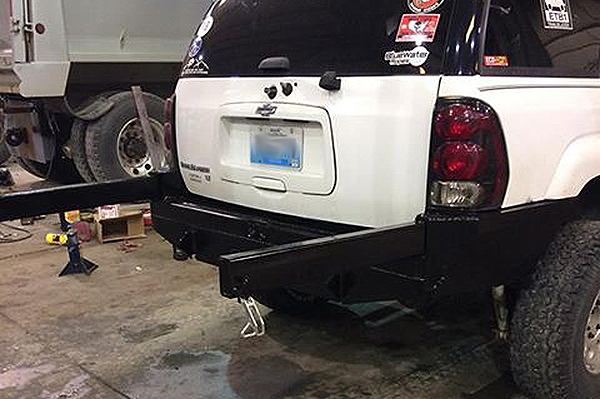 overland steel rear bumper chevy trailblazer