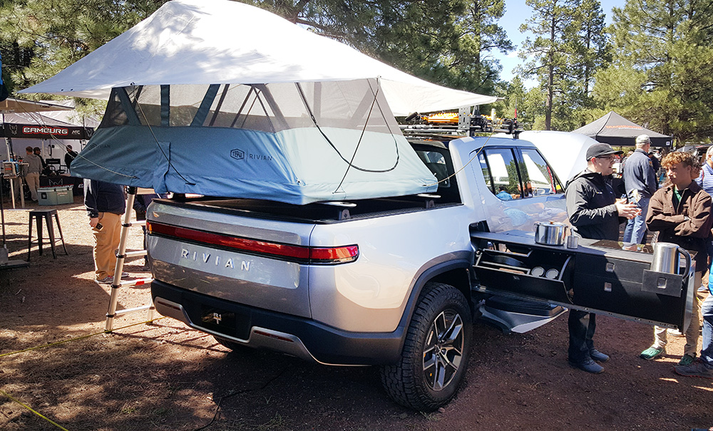 Rivian R1T Electric Truck Overland Concept Savage Camper