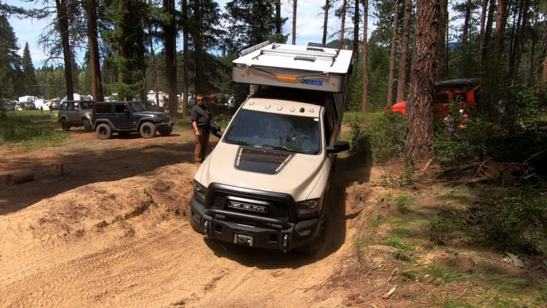 Overland Ford F250 STX with an AT Habitat Truck Camper