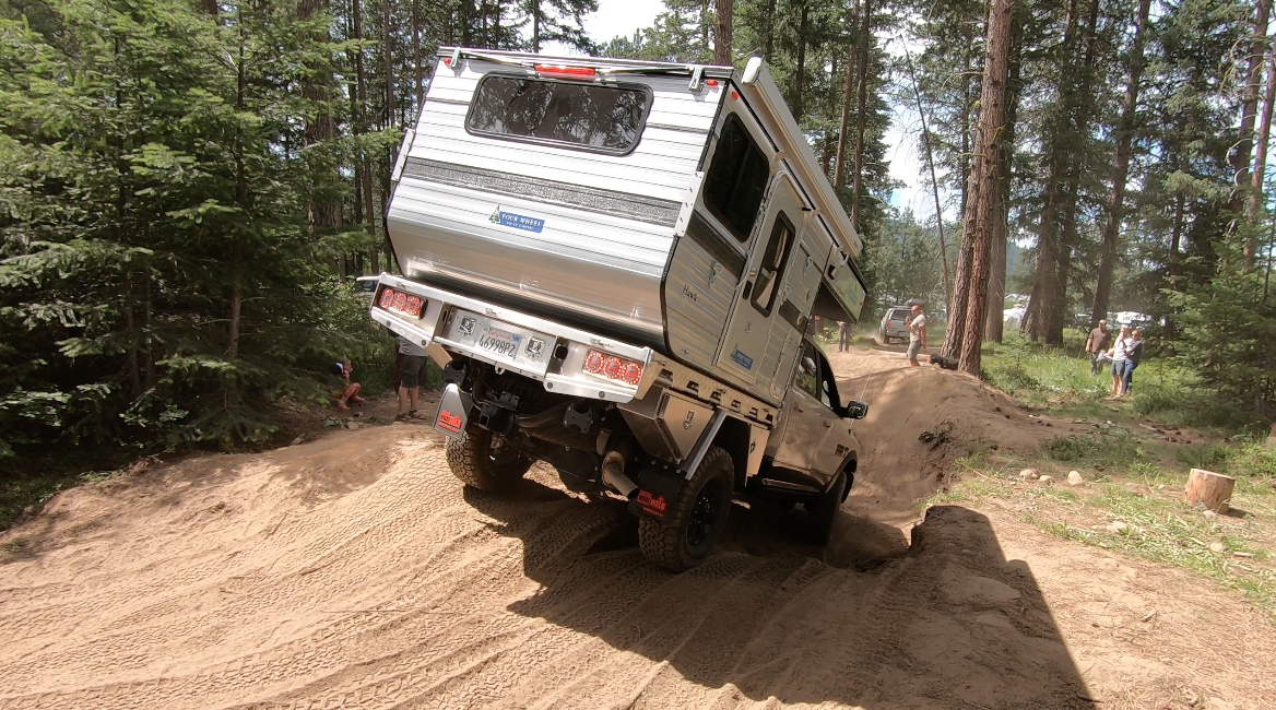 four wheel camper on northwest overland rally course