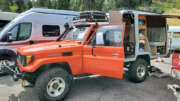 toyota hj75 land cruiser ute with camper