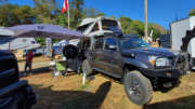 at overland habitat camper on toyota tacoma