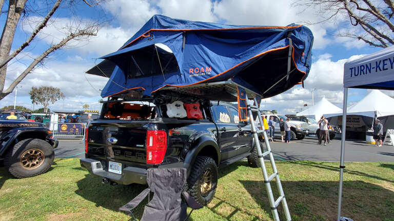 roam-adventure-roof-top-tent-ford-ranger - Savage Camper