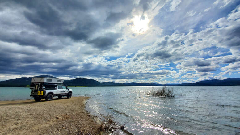 high sierra lake camping