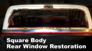 rusted square body window frame restoration