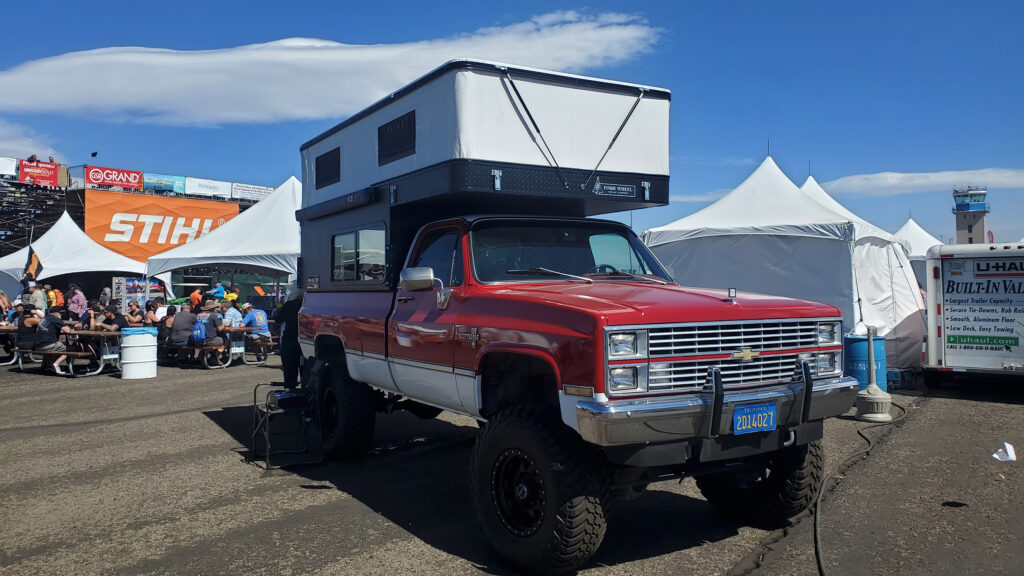 chevy squarebody four wheel camper